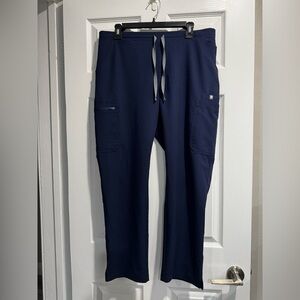 Figs Navy Blue Yola Scrub Pants Size Petite Large